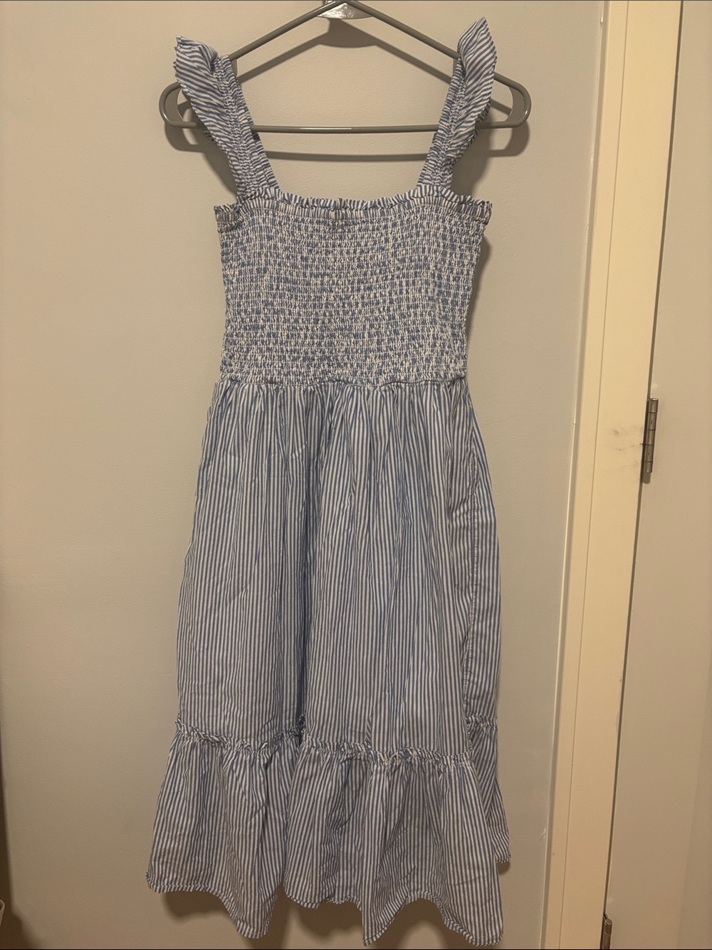 J. Crew Crewcuts Blue Striped Smocked Sundress for Kids - Classic Summer Dress